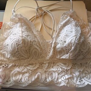Victoria's Secret White Lace Bralette